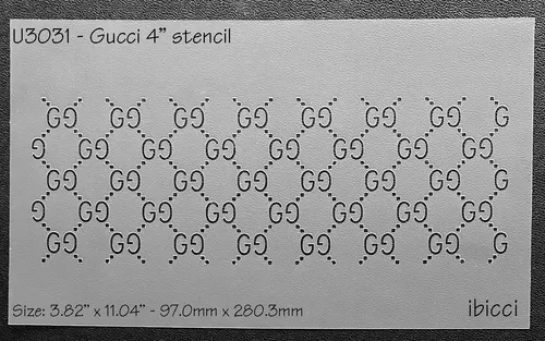 ibicci Gucci 4" stencil